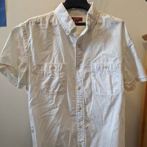 Arizona Short Sleeve White Slim Casual Button-Up